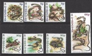 Gibraltar #794-97 MNH set, Europa 99, nature reserves, issued 1999