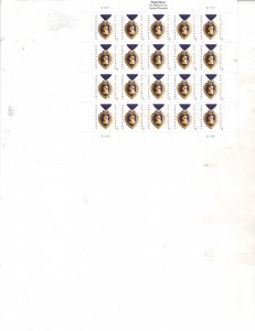 Purple Heart 2012 Forever US Postage Sheet #4704 VF MNH
