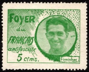 1937 Spain Civil War 5 Centimos Foyer du Francais Anti Fascist Firminhac Unused