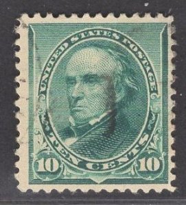 US Stamp #226 10c Green Webster USED SCV $5.00