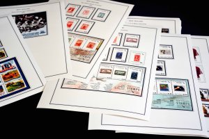 COLOR PRINTED NEW ZEALAND 2005-2010 STAMP ALBUM PAGES (80 illustrated pages)