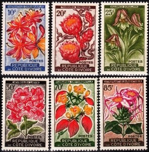 IVORY COAST / COTE D'IVOIRE 1961 FLORA Plants Flowers. Complete set, MNH