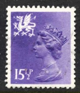 STAMP STATION PERTH Wales #WMH27 QEII Definitive Used 1971-1993