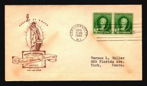 US SC# 884 FDC / ROSS Liberty Cachet - L3376