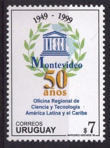 Uruguay stamp 1999 - UNESCO regional office 50th anniversary