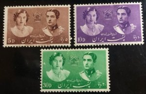 Iran Scott# 871-873 Unused F/VF Thin Cat. $2.50