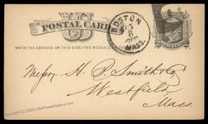 USA 1800s Boston Mass Negative D Fancy Cancel Cover 94950