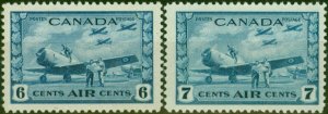 Canada 1942-43 Air Set of 2 SG399-400 Fine LMM & MNH