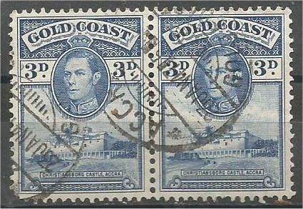 GOLD COAST, 1938, used 3p, King George VI, Scott 119