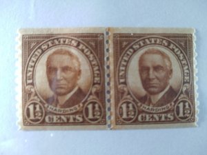 US #686 mint hinged line pair e23.2 14426