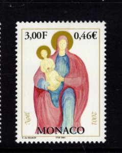 Monaco #2224 (2001 Christmas issue) VFMNH CV $1.25