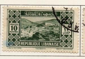 Lebanon 1930-36 Early Issue Fine Used 10p. 221244