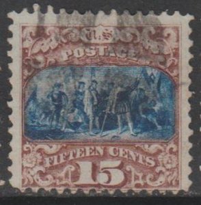 U.S. Scott #119 Columbus Landing Stamp - Used Single