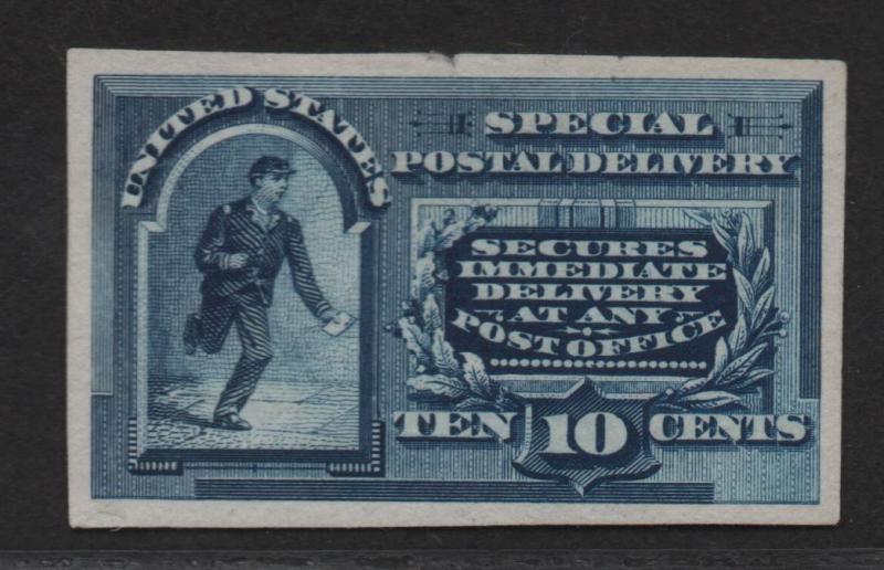 $US Sc#E2P3 M/VF, Plate Proof on India paper, Cv. $35 Tiny Margin Nick at Top