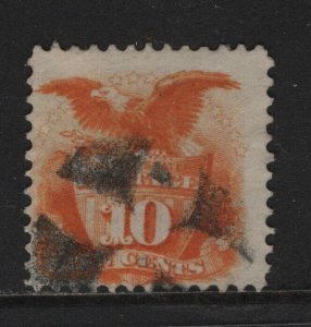 116 F-VF used neat cancel with nice color  cv $ 110 ! see pic !