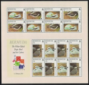 Bermuda WWF Cahow and White-tailed Tropicbird MS 2001 MNH SC#801a SG#MS856