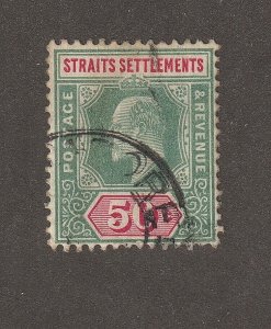 EDSROOM-13775 Straights Settlements 121 Used 1910 Edward VII CV$22