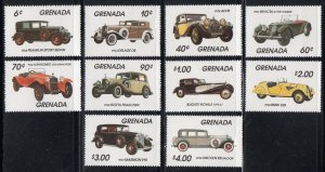 Grenada 1159-68 - Mint-NH - Antique Cars (cv $9.00)