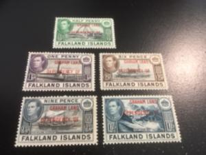 Falkland Islands Graham Land sc 2L1,2L2,2L6-2L8 MNH