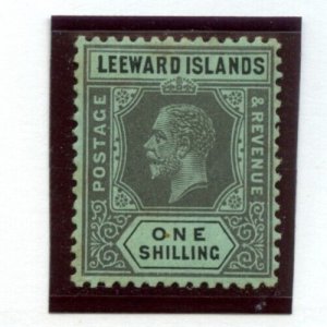LEEWARD ISLANDS #76a (die1) Mint hinged MH Cat $60 stamp