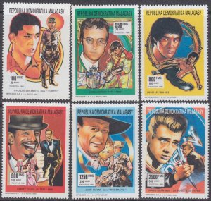 MALAGASY REPUBLIC Sc # 1052-7  CPL MNH SET of 6 - VARIOUS ENTERTAINERS