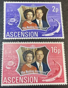 ASCENSION ISLAND # 164-165-MINT NEVER/HINGED--COMPLETE SET--1972