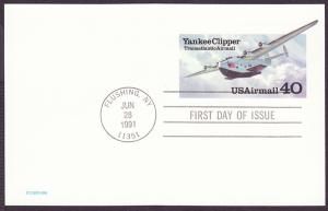 UXC25 Yankee Clipper uncacheted FDC