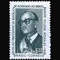 BRAZIL 1958 - Scott# 869 Pres.Visit Set of 1 LH