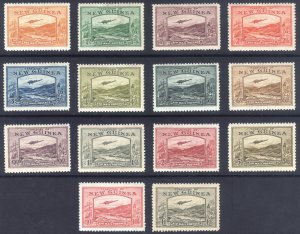 New Guinea 1939 1/2d-£1 Goldfields AIR Scott C46-C59 SG 212-225 MLH Cat $720