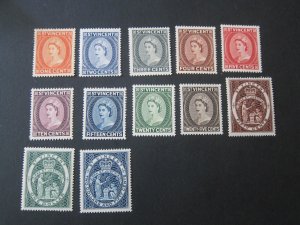 St Vincent 1955 Sc 186-97 set MH