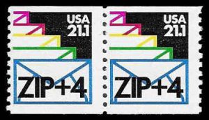 PCBstamps   US #2150a Coil Pair (=) 42.2(2x21.1)Envelope, MNH, (11)