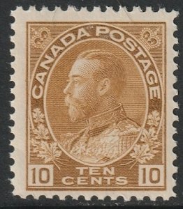 Canada 1925 Sc 118b MLH* yellow brown