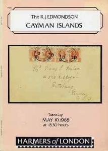 Auction Catalogue - Cayman Islands - Harmers 10 May 1988 ...