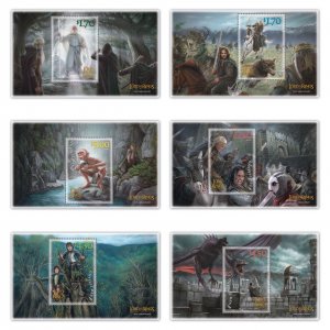 New Zealand 2022 The Lord of the Rings: The Two Towers Miniature Sheets Set