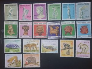 PARAGUAY Sculptures Animals Olympics MINT MNH OG Unused Stamp Lot T202