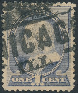 US 212 1 cent Franklin; Used; Chicacgo cancel -- See details and scans