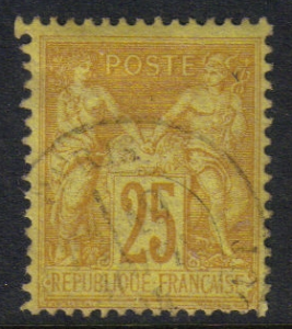 France, #99 used single, Peace & commerce issued 1879