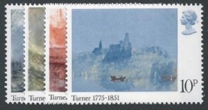 GB 1975 Turner Bicentenary. SG 971-974