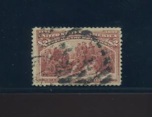 Scott 242 Columbian High Value Used Stamp (Stock 242-21)