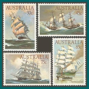 Australia 1984 Clipper Ships, MNH #894-897,SG911-SG914