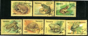 Tanzania 1996: Sc. # 1453-1459; Used CTO Cpl Set