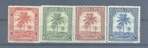 Ruanda - Urundi sc# 68-89 mnh cat value $45.00