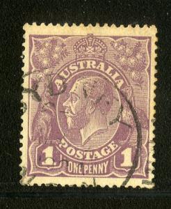 AUSTRALIA 22 USED SCV $1.60 BIN $0.65 ROYALTY