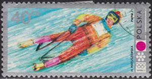 Poland 1871 Olympic Luge, Sapporo '72 40Gr 1972