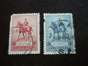 Stamps - Australia - Scott# 152-153 - Used Part Set of 2 Stamps