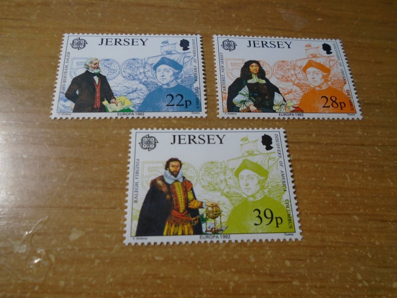 Jersey  #  593-95  MNH