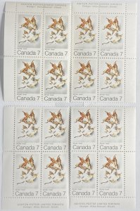 CANADA 1971 #538 Maple Leaves (Winter) Set of 4 Plate Blocks - MNH