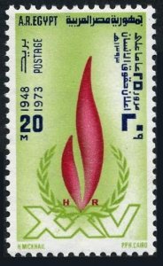 Egypt 948, MNH. Michel 615. Declaration of Human Rights, 25th Ann. 1973.
