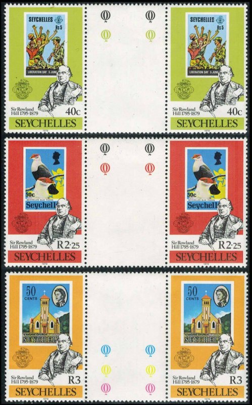 Seychelles Scott 434-436 Mint never hinged.