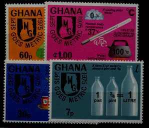 Ghana 570-73 MNH Metric system SCV3.20